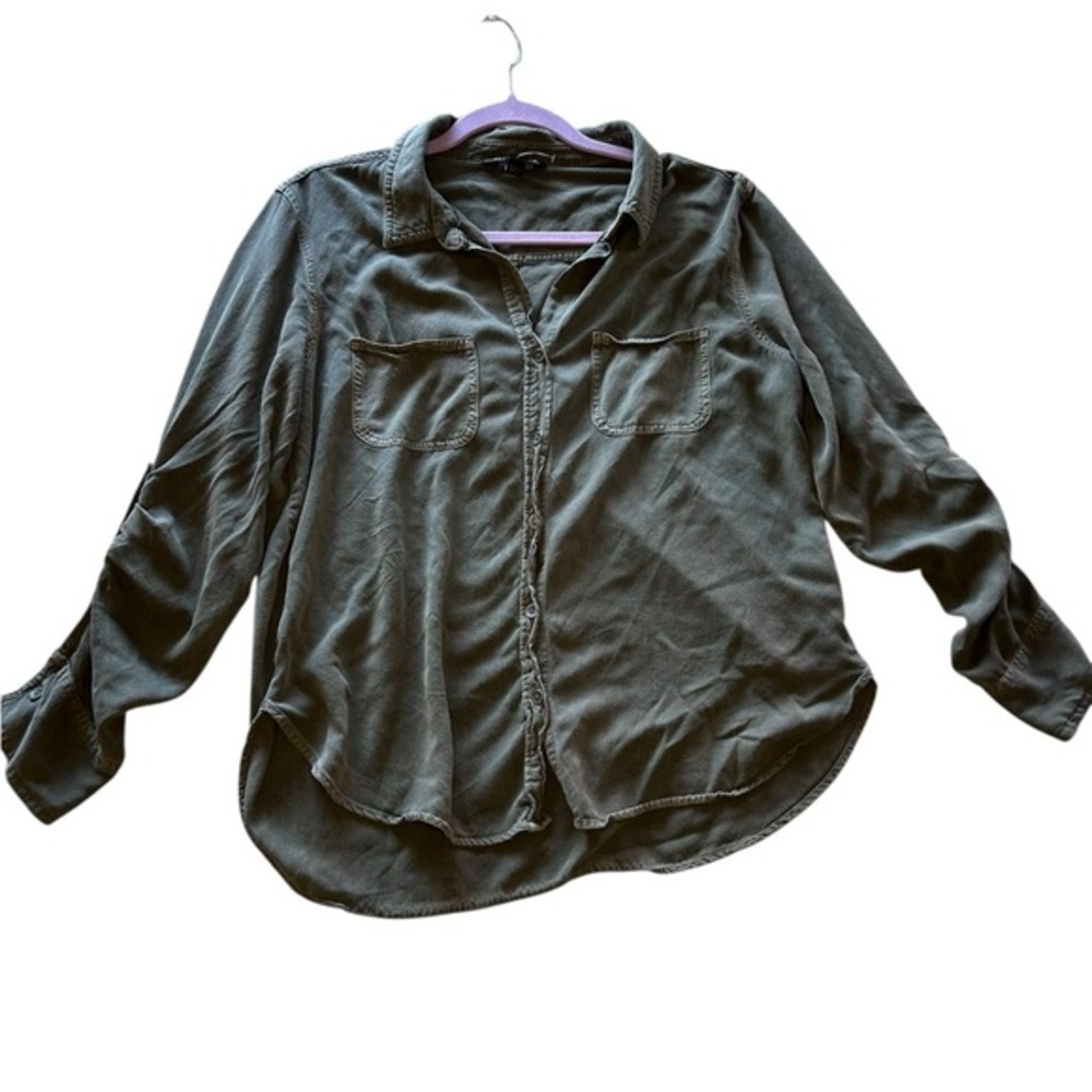 Rock & Republic Olive Button Down Shirt
